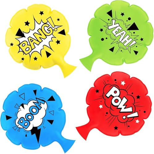 RECHIATO 4 PCS Whoopee Cushion Toys for Kids, 7”Whoopee Cushion Toys, Extra Loud Prank Sound, Durable Rip-Proof Material for Prank Gifts, Party Jokes & Family Games​ for whoopie