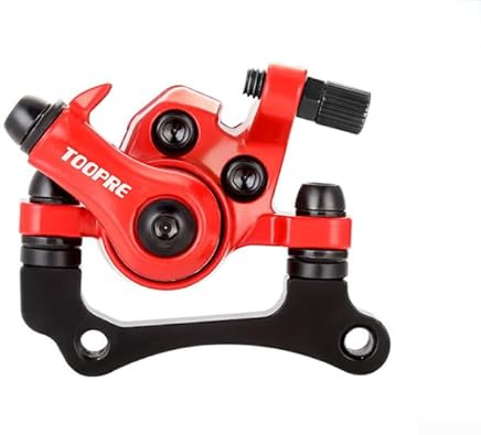 Kit de frein à disque de vélo, étrier de frein à disque avant droit pour vélo électrique de 20 à 25,4 cm, étrier de frein à disque en alliage d'aluminium pour VTT et vélo de route (rouge)