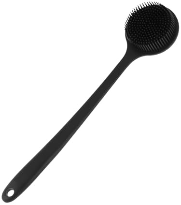 Alipis Spazzola Corpo Silicone con Manico per Doccia e Massaggio Schiena Design Punti per Cervicale Esfoliante e Stimolante Circolazione Adatta Tutti i Tipi