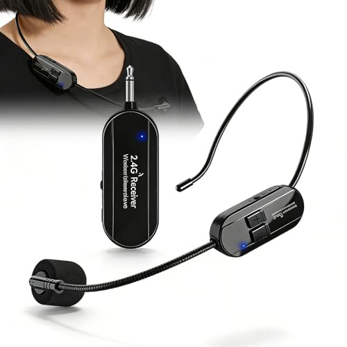 Microfonoz Archettoz Wirelessz,Microfono Ad Archetto Wireless,Microfono Wireless Ad Archetto,Microfono Archetto Ricambio Per Riunioni Ed Eventi,Durata Della Batteria Da 6 A 8 Ore,Portata 50M