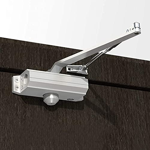 Cierrapuertas hidráulico automático, fácil instalación para uso residencial y comercial, brazo ajustable para varios tipos de puertas