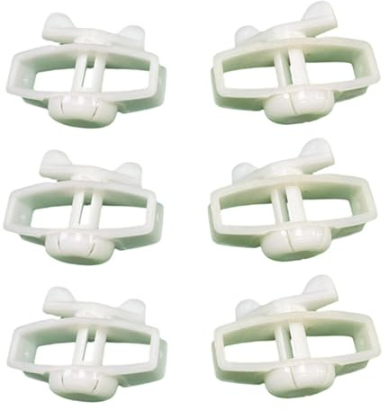 predolo Tendeur de Fil pour Clôture électrique, Tendeur Fil a Linge Exterieur, Tendeur de Ruban Portable et Résistant à l'usure, Outil de Clôture pour Jardin, Fil d'acier, Antenne, Blanc 6 Pièces