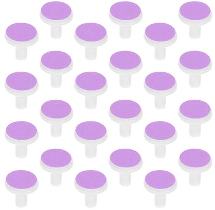 POPETPOP 30 Embouts de Rechange Lime à Ongles Bébé Violet, Compatibles Coupe-ongles Électriques pour Garçon et Filles 6-12 Mois, Coussinets Souples Silencieux pour Soin Précis des Ongles