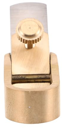 Toddmomy Mini Rabot à Bois en Laiton pour Lutherie, Outil Manuel Précis pour Fabrication de Violons, Accessoire Ergonomique pour Menuiserie Fine et Travail du Bois Artisanal