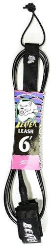 Catch Surf Beater Hundeleine, 1,8 m, Schwarz/Schwarz