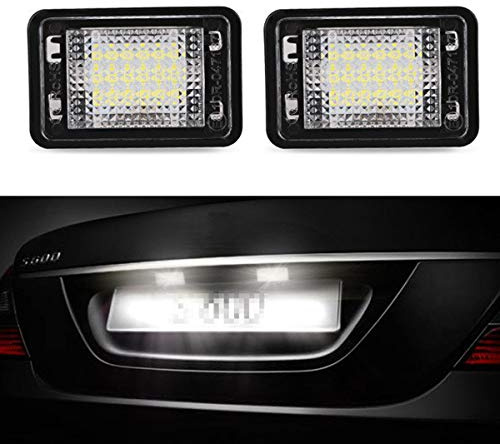 GOFORJUMP 2 stücke Für M/ERCEDES B/ENZ GLK X204 Canbus Fehlerfreie LED Kennzeichenbeleuchtung Weiß 12 V LED Kennzeichenleuchte für Benz Zubehör