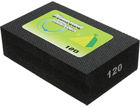 Schleifblöcke Polieren Schleifblock Diamant Polieren Handpads Block für Granit Marmor Glas Schleifen 120 Körnung, 1 Stück