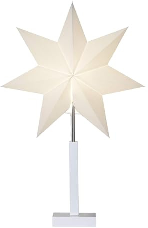 Star Papierstern 232-26 weiß/transparent'
