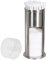 Cotton tige rack, 2 en 1 acier inoxydable doseur Coton tige rack distributeur de coton avec couvercle pratique pour salon, Chambre, salle de bains 18,5x7,3 cm