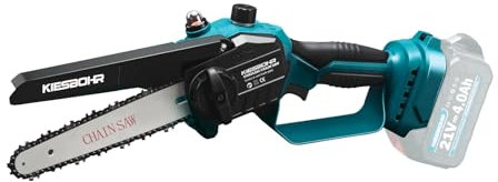 KIESBOHR motosega a batteria, 6 pollici, mini motosega compatibile con batteria Makita da 18 V (senza batteria, senza caricatore)