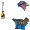 Step by Step Magic MAGS Schleich Dinosaurs, Tarbosauros, blau, 3-TLG, 2 Magnet-Applikationen & 1 Anhänger