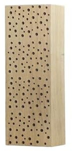 Nistblock Hartholz Insekten Nisthilfe (naturbelassen, 40 cm)