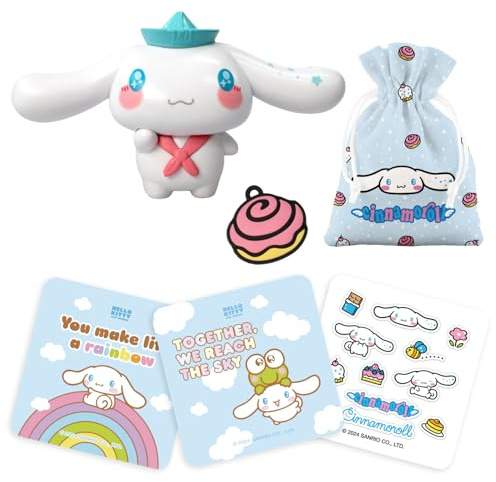 COMANSI Cinnamoroll samlarfigur med 5 exklusiva Hello Kitty and Friends tillbehör