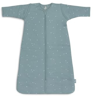 Jollein Schlafsack Baby - Twinkling, Sea Green - 110 cm - Baumwolle - 2.0 bis 3.0 TOG - Abnehmbare Ärmel - Oeko-TEX Zertifiziert - Baby Schlafsack