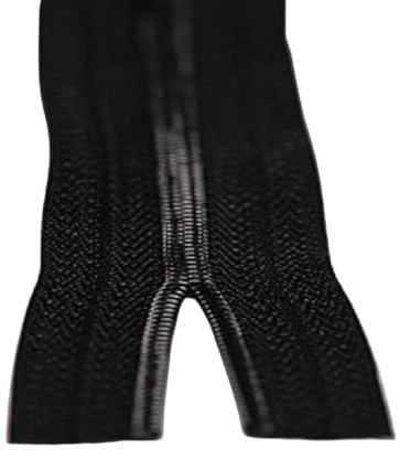 Black Barn Upholstery Supplies Nr.3 - Cerniera lampo a catena continua, 10 m, con 10 cursori, colore: Nero
