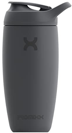Promixx Botella mezcladora Pursuit, nueva edición - botella de agua de acero inoxidable aislada y vaso para licuadora, sin BPA, 550 ml, Gris grafito