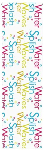 vidaxl shower roller blind vintage splash pattern - peva fabric 60x240 cm, multicolour, aluminum top rail, versatile install options, perfect for bathroom privacy and decor