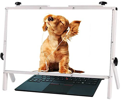 Magnifying Glass,22 Inch Magnifier Amplifier, Computer Screen Magnifier for Laptop Portable Amplifier Desktop for Notebook, Table, Phone, Ultra-Clear Blu-Ray 3X Magnifying Lens, Suitable for