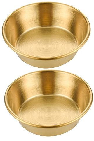 DECHOUS Doppie Ciotole Per Salsa Su Ghiaccio Ciotola Da Portata in Acciaio Inossidabile Per