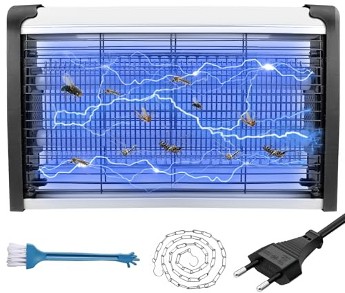 Bordeag Lampe Anti Moustique, Tue Mouche Eléctrique, D'insectes Électrique Lampe Anti-Moustique Lampe UV Anti Moustique Électrique Lampe Moustique 6W UV Destructeur D' Insectes pour L'intérieur