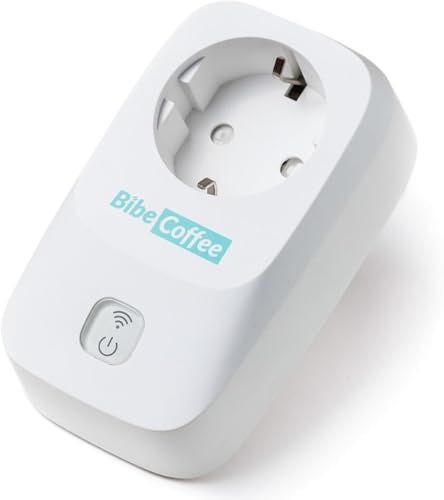 BibeCoffee Kaffeemahlwerk Fernüberwachung | 1er-Pack mit Smart WiFi-Stecker + kostenlose 12-monatige Datensubskription | Verfolge Kaffeedosierungen in Echtzeit – Überprüfe den Zustand der Klingen