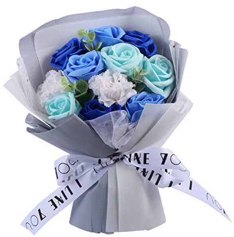 TOPPERFUN Rosas Artificiales Jabón De Clavel Obsequio De Flores De Simulación para Decoración De Hogar para