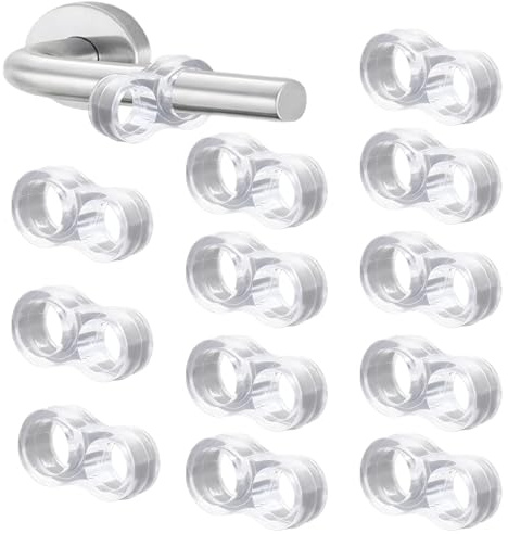 12 Stück Türstopper Klinke Transparente Fensterstopper Türklinkenpuffer | Türklinken Stopper Bummsinchen für Türdrücker,Schutz Von Wänden und Möbeln