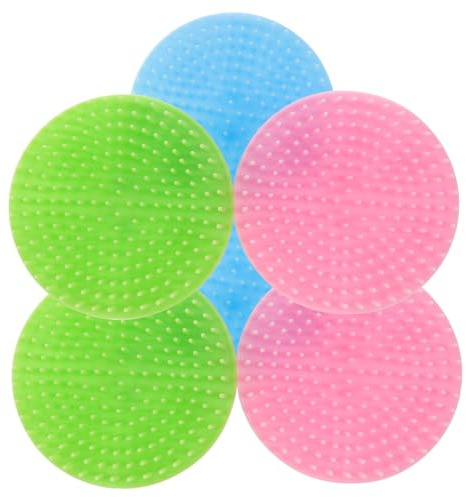 Mikinona 6 pièces Brosse Shampoing Portable Brosse Massage Chevelu Ergonomique pour Hommes et Femmes Nettoyage Profond et Stimulation Circulation Sanguine Légère et Facile à Ranger