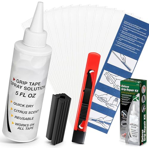 Golf Club Regrip Kit,Repair Kit With Adhesive Tapes And Solvent - Grip Repair Kits - For Men Women Boys Girls Youth
