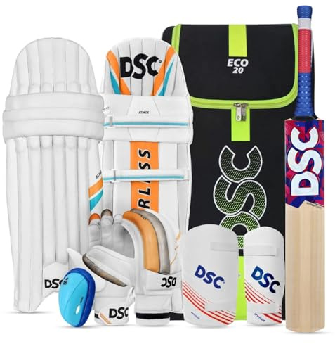 DSC Unisex – vuxen 8904223211606 cricketkit, flerfärgad, 3
