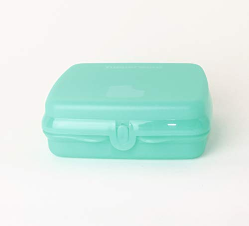 TUPPERWARE TW Lunchbox, Sandwichbox, Brotdose 1x Uni Türkis + Kugelschreiber