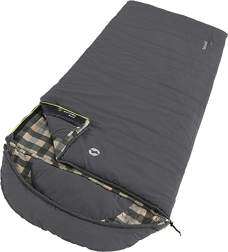 Outwell Erwachsene (Unisex) Camper Kunstfaserschlafsack Grau 235 x 90 cm - Bodysize: 200 cm