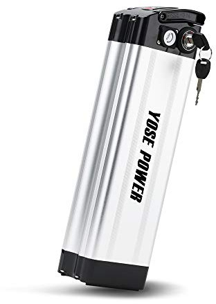 36V15.6Ah E-bike Lithium Battery XH370-10J Silver Fish with Charger | for Electric Bike Cycle Lockable