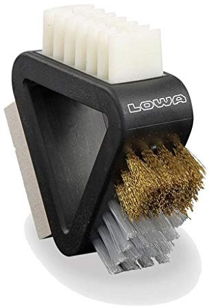 LOWA Dreiecksbürste Schwarz - Praktische Schuh-Pflegebürste, Größe One Size - Farbe Schwarz