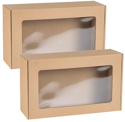 Geschenkbox rechteckig mit Fenster 35x20x10cm (2)