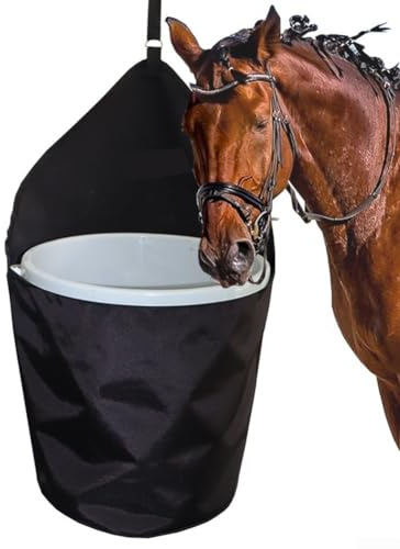 Futterbeutel für Pferde, Pferdeanhänger, Eimerregal, Aufbewahrungstasche, Bauernhof-Pferde-Futterbeutel, kratzfreie Anhänger-Eimer-Tasche, 90 x 30 cm