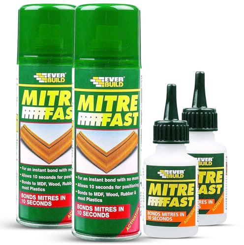 2x Mitrefast Two Part Bonding Kit Clear