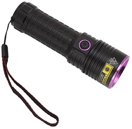 Spacnana Lampe de Poche à Lumière Noire Ultraviolette, Lampe de Poche LED, Lumière Noire pour Vêtements d'animaux Domestiques, Détection de Champignons Alimentaires, Pêche de Nuit,
