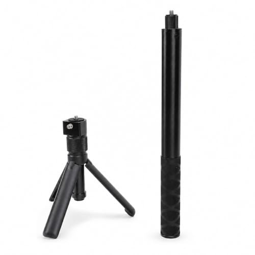 Unsichtbarer Selfie Stick, 28 Bis 120 cm Ausziehbares Kamera Einbeinstativ mit Rutschfestem Griff, Tragbare Verlängerungsstange für X4 X3 für EINE X2 für EINE RS Actionkamera