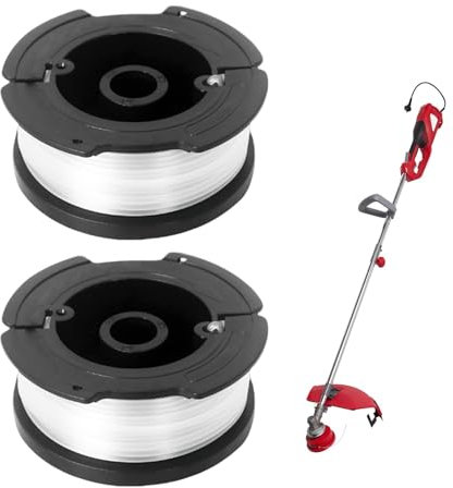 2 Pcs Strimmer Spool for Black and Decker,Strimmer Wire Refills 30ft Each,AF-100 Strimmer Line Φ1.65mm,Grass Trimmer Wire Replacement,for GL400/A6485/ST5530-GB/GLC3630L20-GB/STC1820PC-GB/BESTA525-530