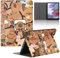 Case for Huawei Mediapad T5 10.1'', Tablet Cover Kawaii Cute Capybara Cartoon Pattern Protective Folio Leather Stand Shell Cover Slim Fit Lightweight Multi-Angle,07