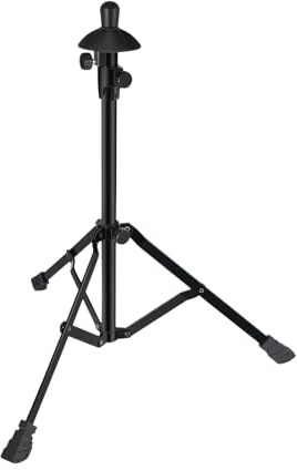 Unterstützung für Musikinstrumente, Posaunenständer, verstellbares Stativ, Musikinstrumentenhalter-Zubehör, stabiles Rahmendesign, kompakte Faltfunktion, 52–80 cm, für Leistung