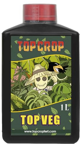 Top Crop Top Veg 1 L. Líquido Fertilizante para Jardinería en el Hogar y Cultivo en Interiores