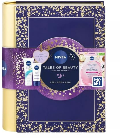 Nivea Presentset – Tales of Beauty (fuktkräm/lugnande nattkräm/strålande ansiktsmask 1 styck)