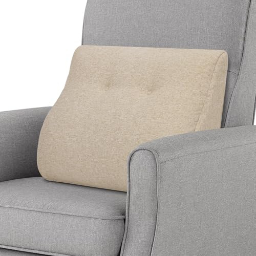 GOFORIT Ergonomisches Rückenkissen für Sofa & Sessel - Zweilagiges Memory-Schaum Lendenkissen mit festem Halt - Formstabiles Lendenwirbelkissen für langes Sitzen, Waschbarer Bezug, für Bett & Couch