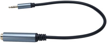 MENDUNER 6.35mm Female to 3.5mm Male Stereo Extension Cable, 1ft HiFi Headphone Mic Extender Cord for Guitar, Piano, Mixer, Amp