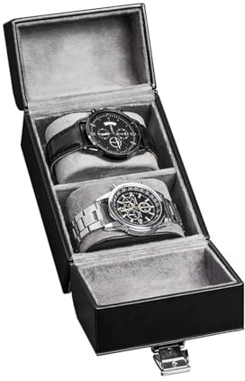 HDOYTXXM Organizer per orologi in pelle PU, morbido contenitore interno per la presentazione e la conservazione di orologi da collezione da uomo