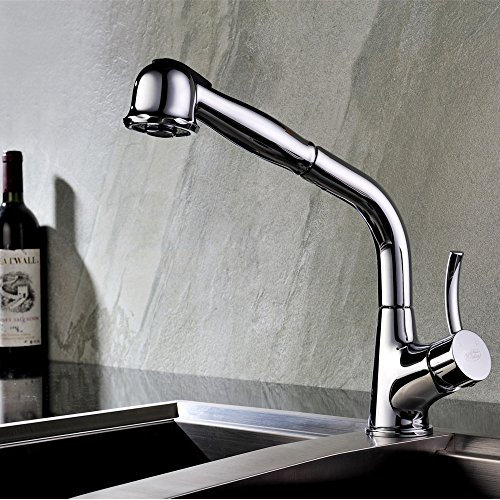 Bluewater RETRA Chrom Küchenarmatur mit Brause Antik Retro Küche Wasserhahn Designer Küchenarmatur Spültischarmatur Blue Water Waschtischarmatur Waschbecken Einhebelmischer Hochdruckarmatur