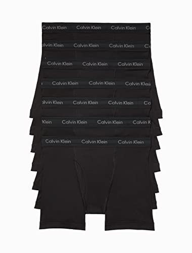 Calvin Klein Men's Cotton Classics 7-pack Boxer Brief, 7 Black, X-Large