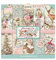 Stamperia Pink Christmas-Pad Cojín de Navidad rosa, 12 x 12 inches